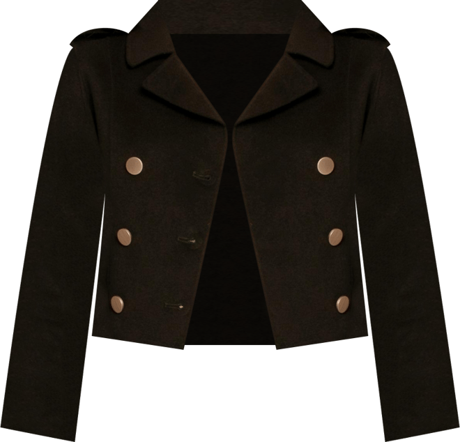 Women's Love Me Now Wool Blend Military Style Coat