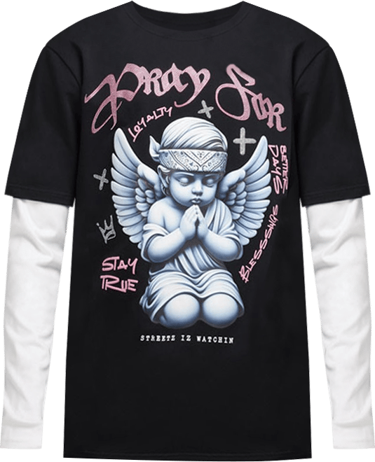 Shop STREETZ IS WATCHIN Pray For Better Days Long Sleeve Tee