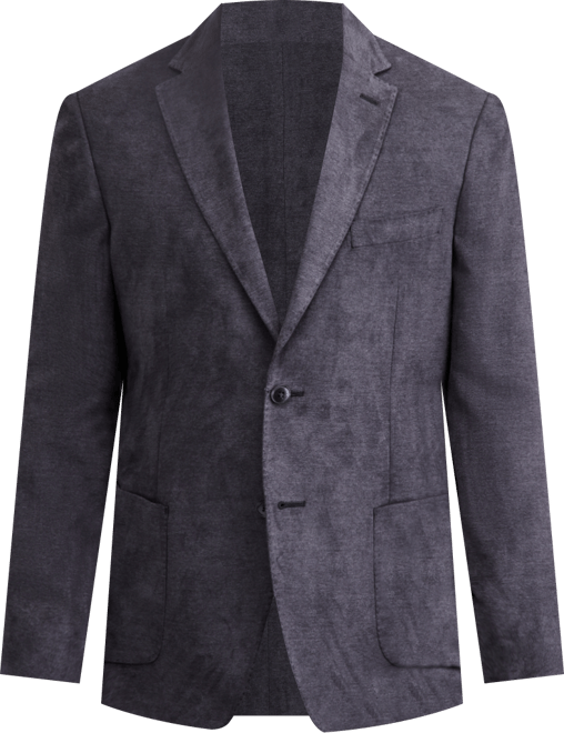 Men's Classic-Fit Stretch Melange Faux Suede Sport Coat
