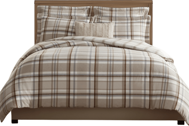 Spencer Plaid Flannel 3-Pc. Comforter Set, King/California King