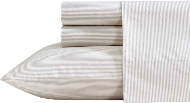 Cotton Percale 4-Piece Sheet Set, Full