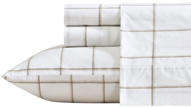 Cotton Percale 4-Piece Sheet Set, King