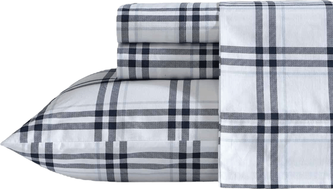 Cotton Percale 4-Piece Sheet Set, Full