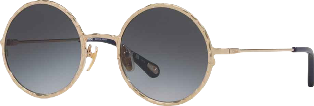Women's Round Etched Metal Sunglasses, CH0230S