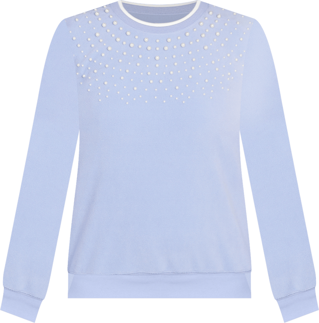 Women's Classic Embellished Crew Neck Anti-Pill Top