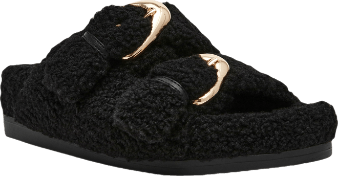 Women's Aldoni Plush Double-Strap Slide Slippers