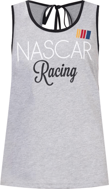 Women's Heather Gray Nascar Fastest Lap Fashion Tank Top