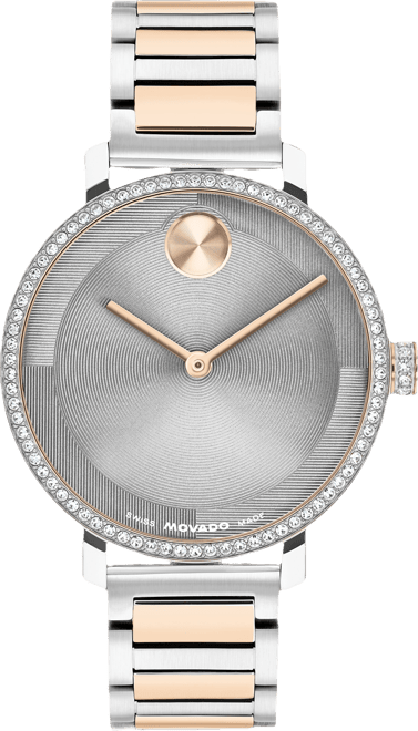 Women's Bold Evolution 2.0 Swiss Quartz Light Rose Gold Steel Watch, 34mm