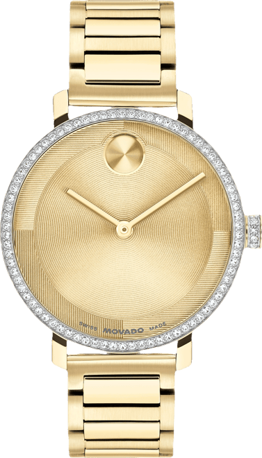 Women's Bold Evolution 2.0 Swiss Quartz Light Gold Steel Watch, 34mm