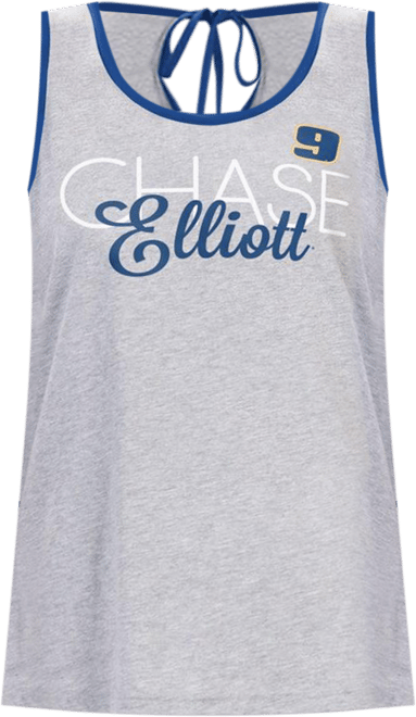 Women's Heather Gray Chase Elliott Fastest Lap Fashion Tank Top