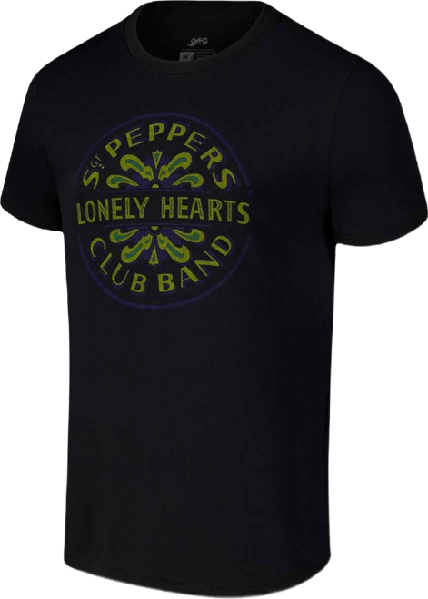 Men's and Women's Black The Beatles Sgt. Peppers Lonely Hearts Club Band Eco Tri-Blend T-Shirt