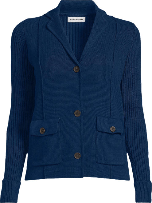 Women's Drifter Ribbed Collared Blazer Sweater