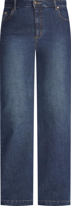 Women's Within Stretch Denim Wide-Leg Five-Pocket Jeans