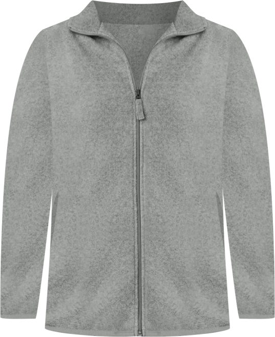 Women's Plus Size Zip-Front Microfleece Jacket