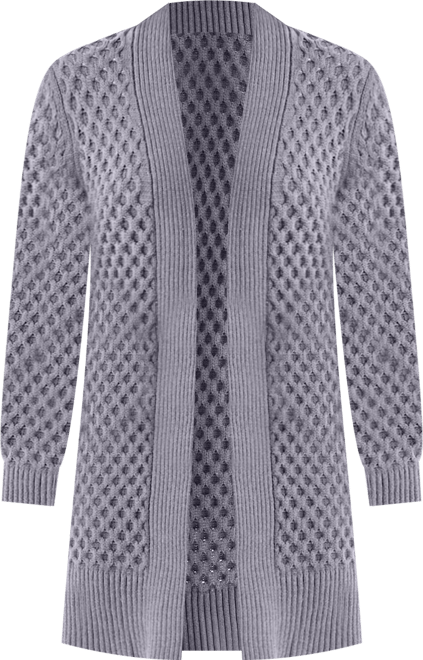 Women's Open Front Stitch Cardigan Sweater, Macy's Exclusive