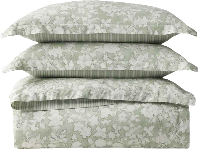 Heather Reversible 3-Pc. Duvet Cover Set, Full/Queen