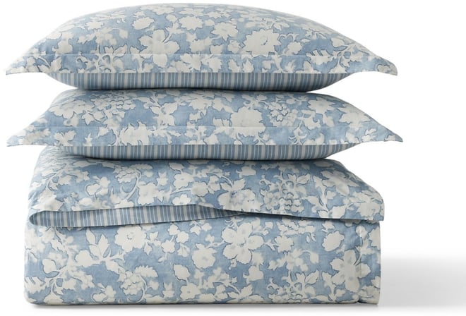 Heather Reversible 3-Pc. Duvet Cover Set, Full/Queen
