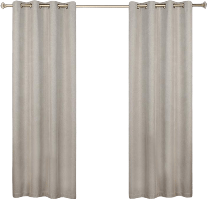 Neal 100% Blackout Solid Machine Washable Curtains, Set of 2 Panels, 52"x84
