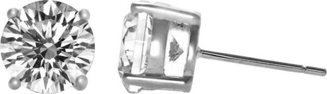 Cubic Zirconia Classic Stud Earrings