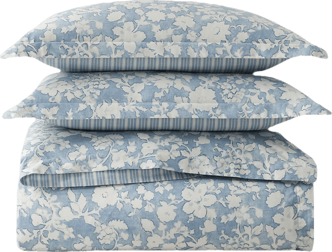 Heather Reversible 3-Pc. Duvet Cover Set, King