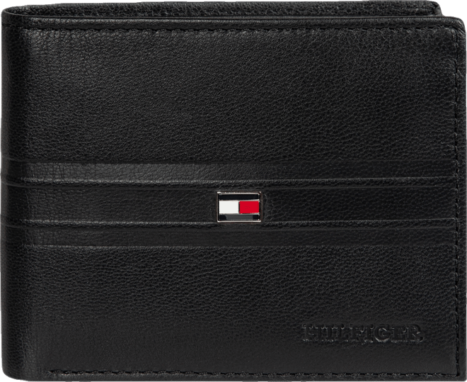 Men's Rfid Stripe Embossed Bifold Traveler Wallet