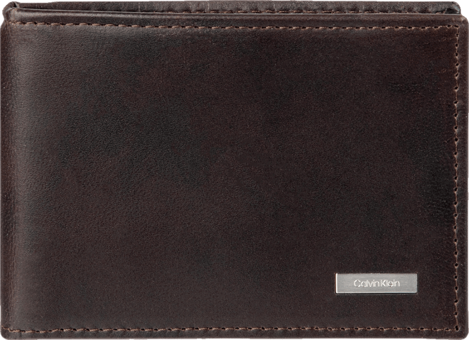 Men's Rfid Two Tone Arcadia Leather Front Pocket Flick Bar Wallet