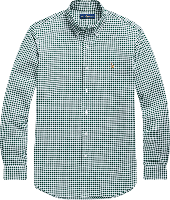 Men's Custom-Fit Gingham Oxford Shirt