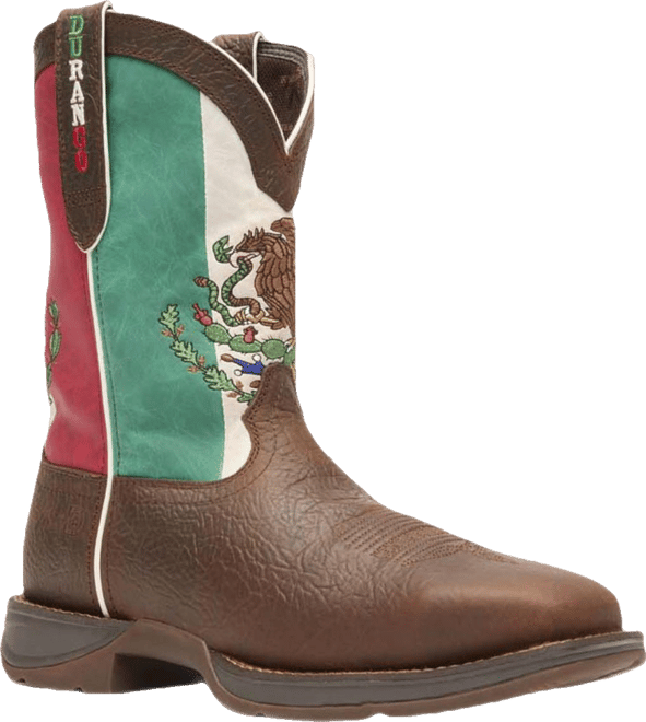 Men's Rebel by Steel Toe Mexico Flag Western Boot