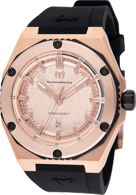 Men's Tm-416065 Coral Quartz Rose Gold Dial WatchBrand