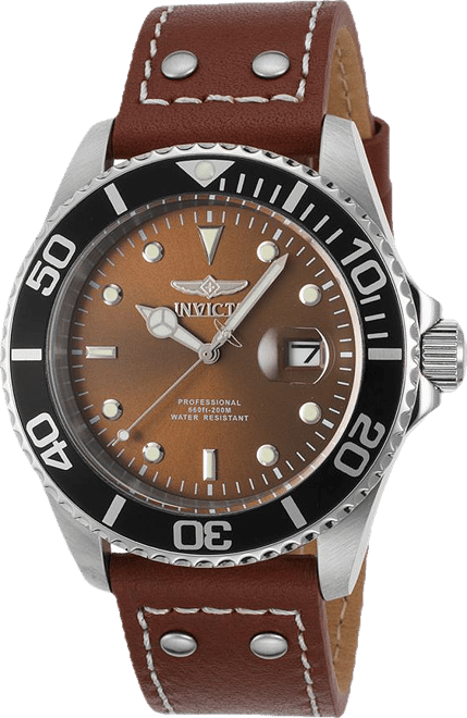 Men's 22070 Pro Diver Quartz 3 Hand Brown Dial Watch