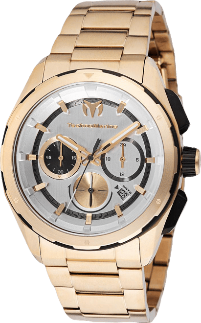 Men's Tm-318093 Ocean Quartz Silver Dial Watch