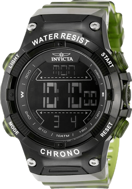 Men's 49049  Racing Digital Gmt/Alarm Black Dial Watch