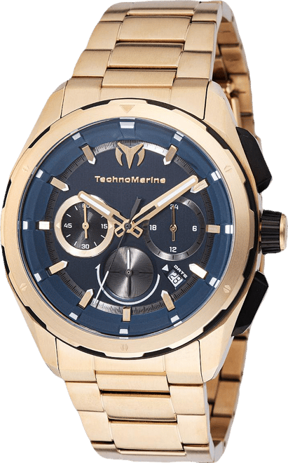 Men's Tm-318096 Ocean Quartz Navy Blue Dial Watch