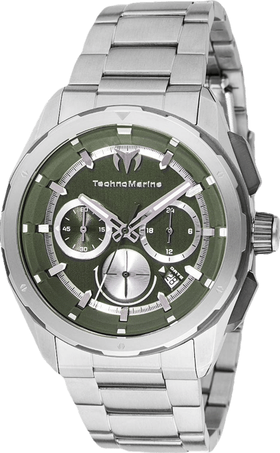 Men's Tm-318104 Ocean Quartz Olive Green Dial Watch