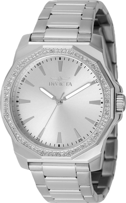 Men's 49104 Speedway Quartz 3 Hand Silver Dial Watch