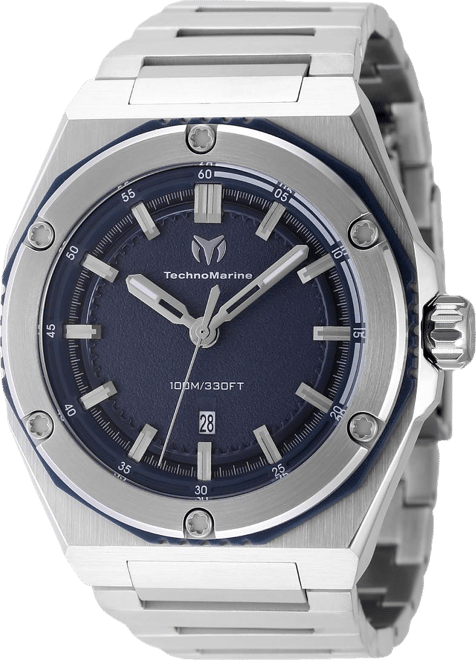Men's Tm-416090 Coral Quartz Blue Dial Watch