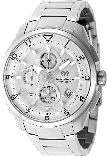 Men's Tm-318129 Ocean Quartz Silver Dial Watch