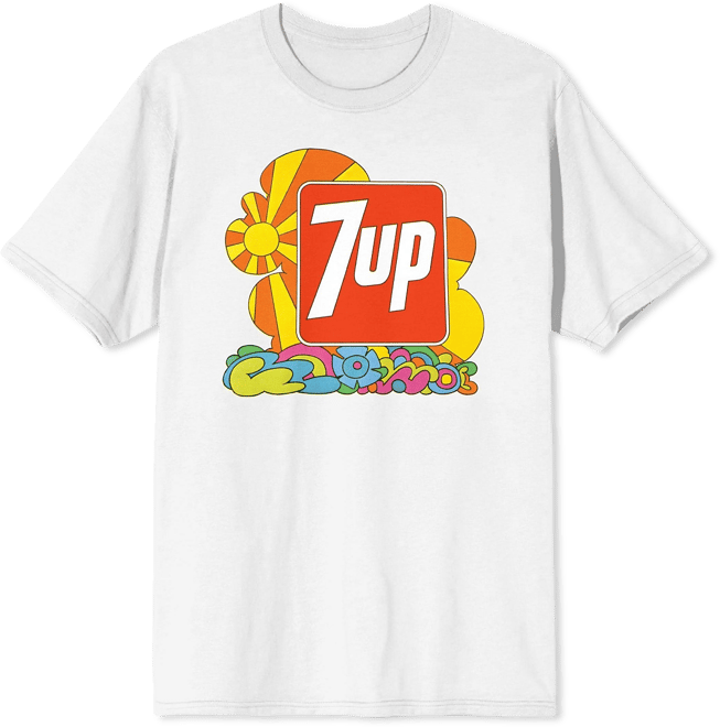 Men's Logo Colorful doodle White Short Sleeve Adult T-Shirt