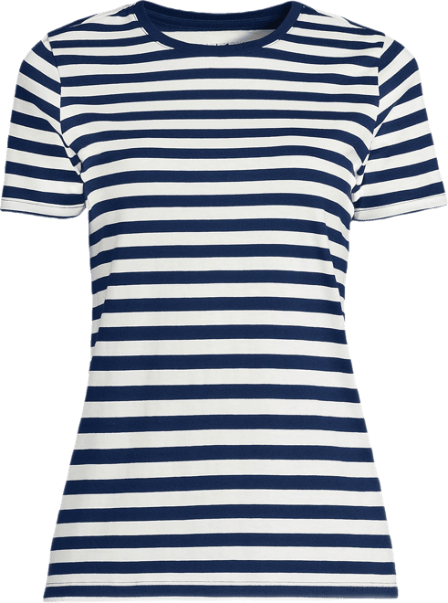 Plus Size Relaxed Supima Cotton Crew Neck T-Shirt