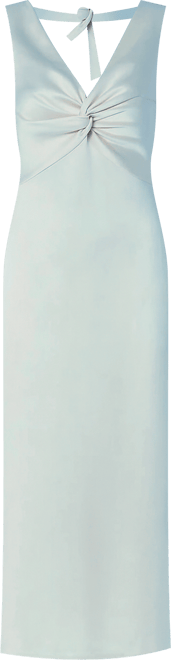 Women's Satin Bridesmaids Midi Dress