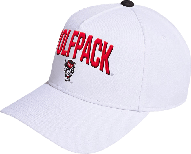 Men's and Women's White Nc State Wolfpack Locker Room A-Frame Adjustable Hat