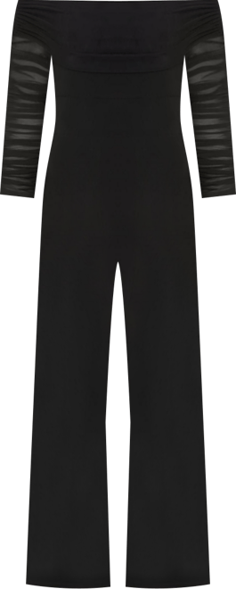 Women's Off Shoulder Ruched Jumpsuit