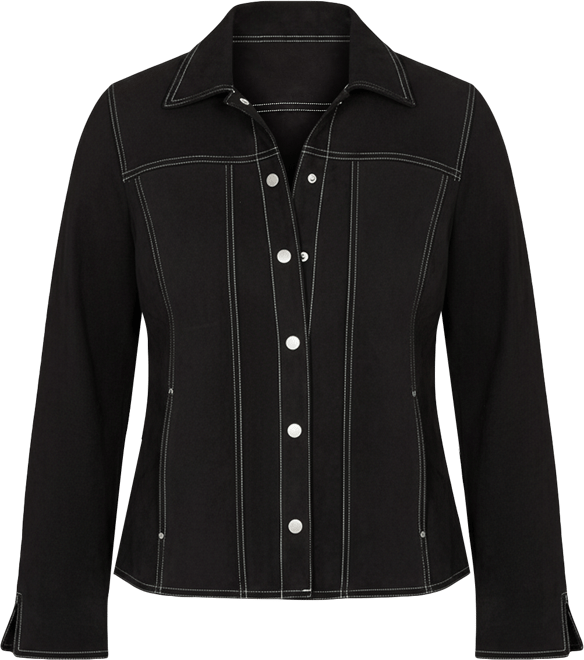 Women's Jet Setter Print Lining Faux Suede Jacket