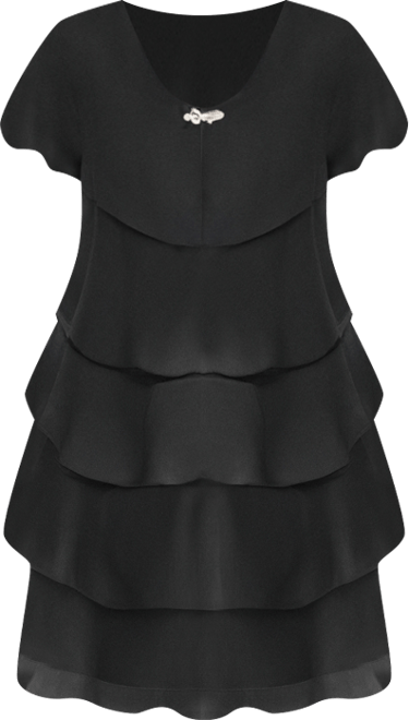 Plus Size Three-Tier Dress