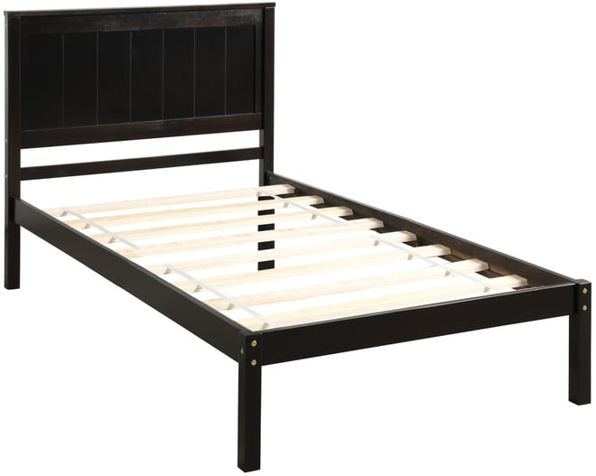 Streamdale Queen Platform Bed Frame, Wood Slats