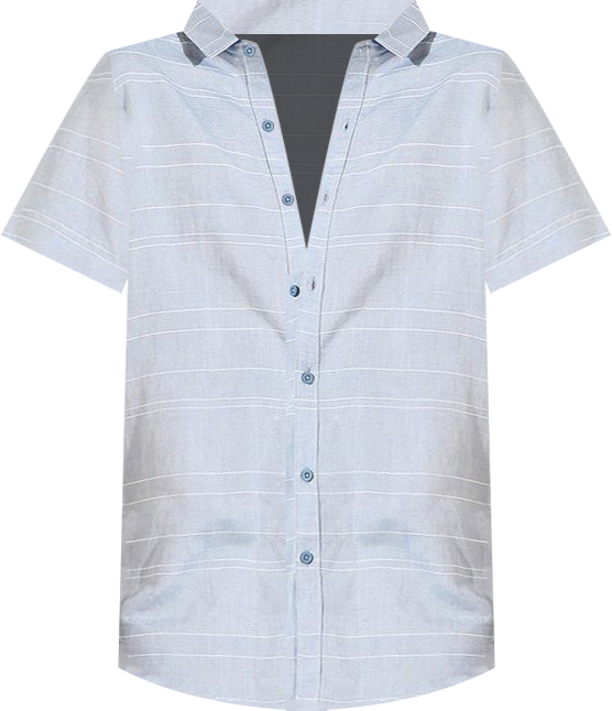 Men's Light Blue Textured Regular Fit Casual Shirt