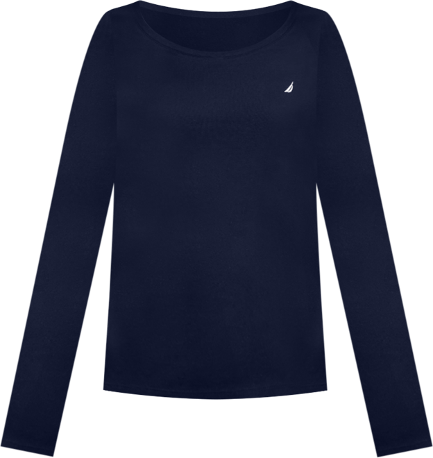 Jeans Women's Cotton Scoop-Neck Long-Sleeve T-shirt, Online Only