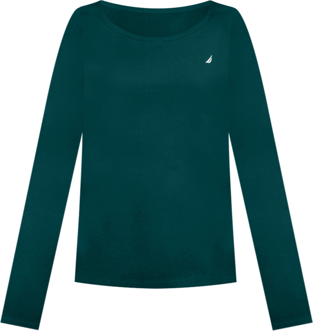 Jeans Women's Cotton Scoop-Neck Long-Sleeve T-shirt, Online Only