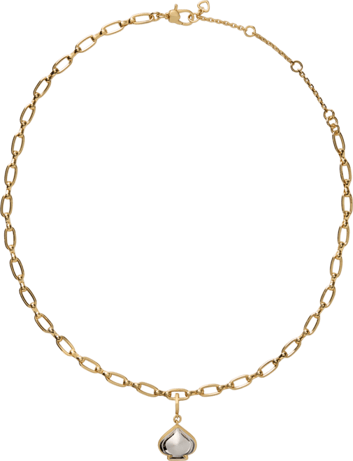 Two-Tone One In A Million Sculpted Spade Charm