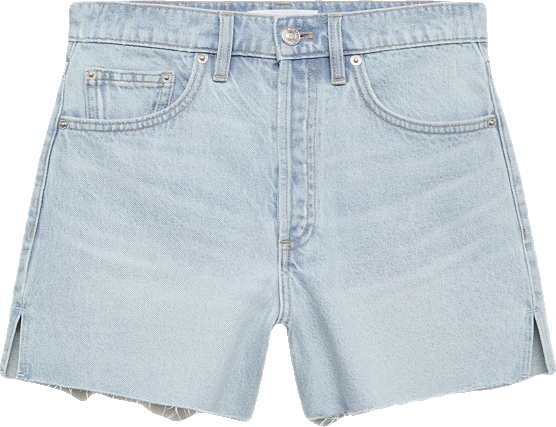 Women's Frayed Hem Denim Shorts
